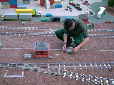 Legoland - Miniland model being repaired