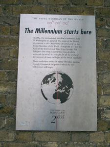 Greenwich - Millenium plaque